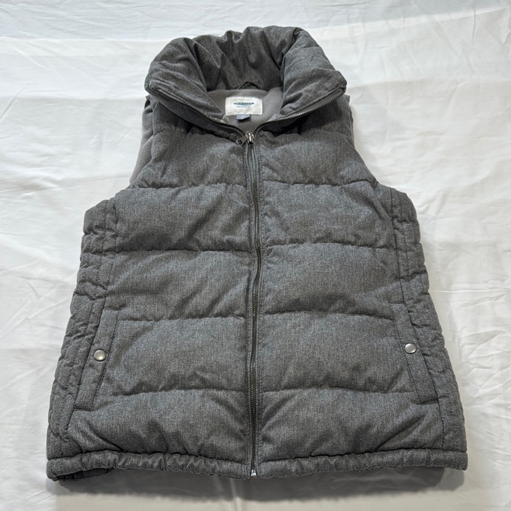 Old Navy Gray Puffer Vest